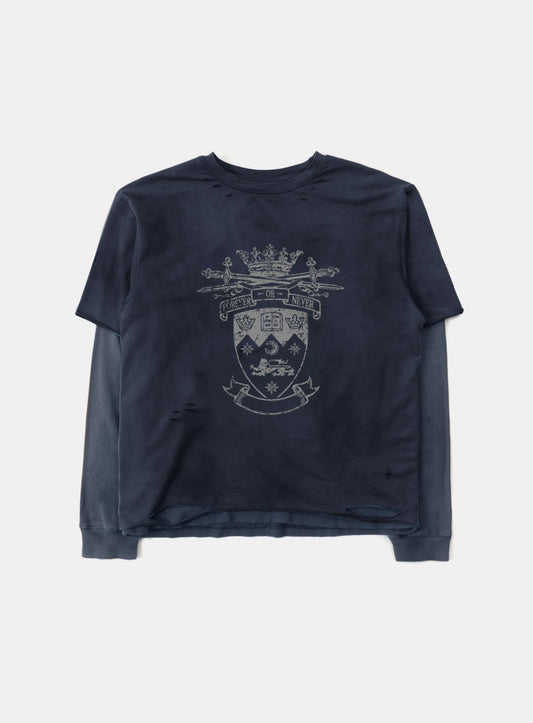 Shield M Layered Long Sleeve - Dusty Blue