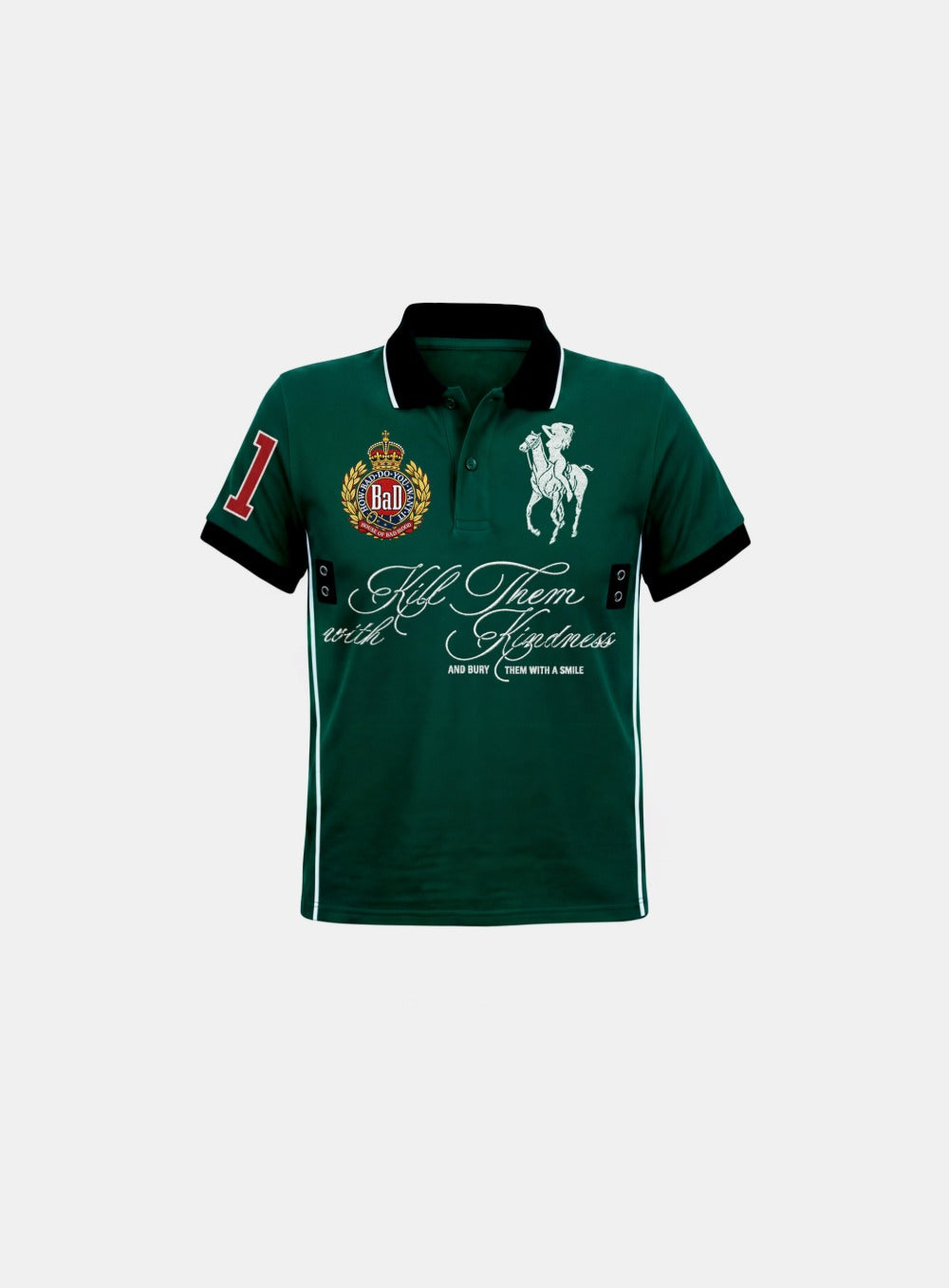 [w-tee26-202] Dark Classic 2 Heritage Polo Shirt - Green