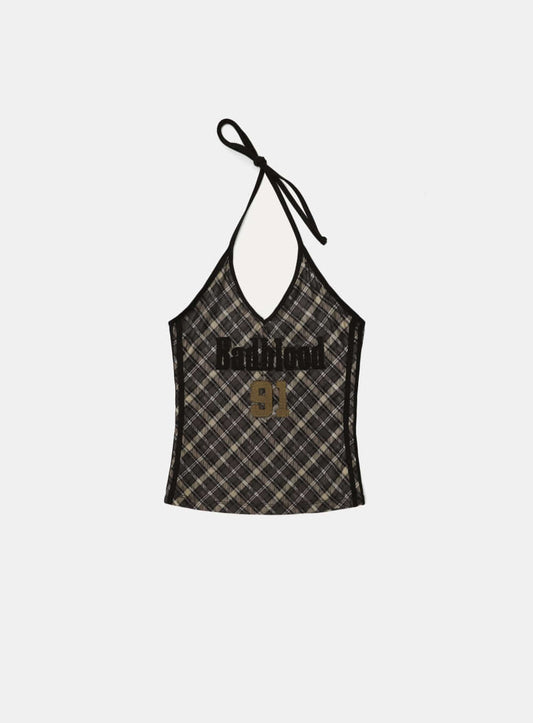 [Pre-Order] Vintage Club Holter Tank - Checkbrown