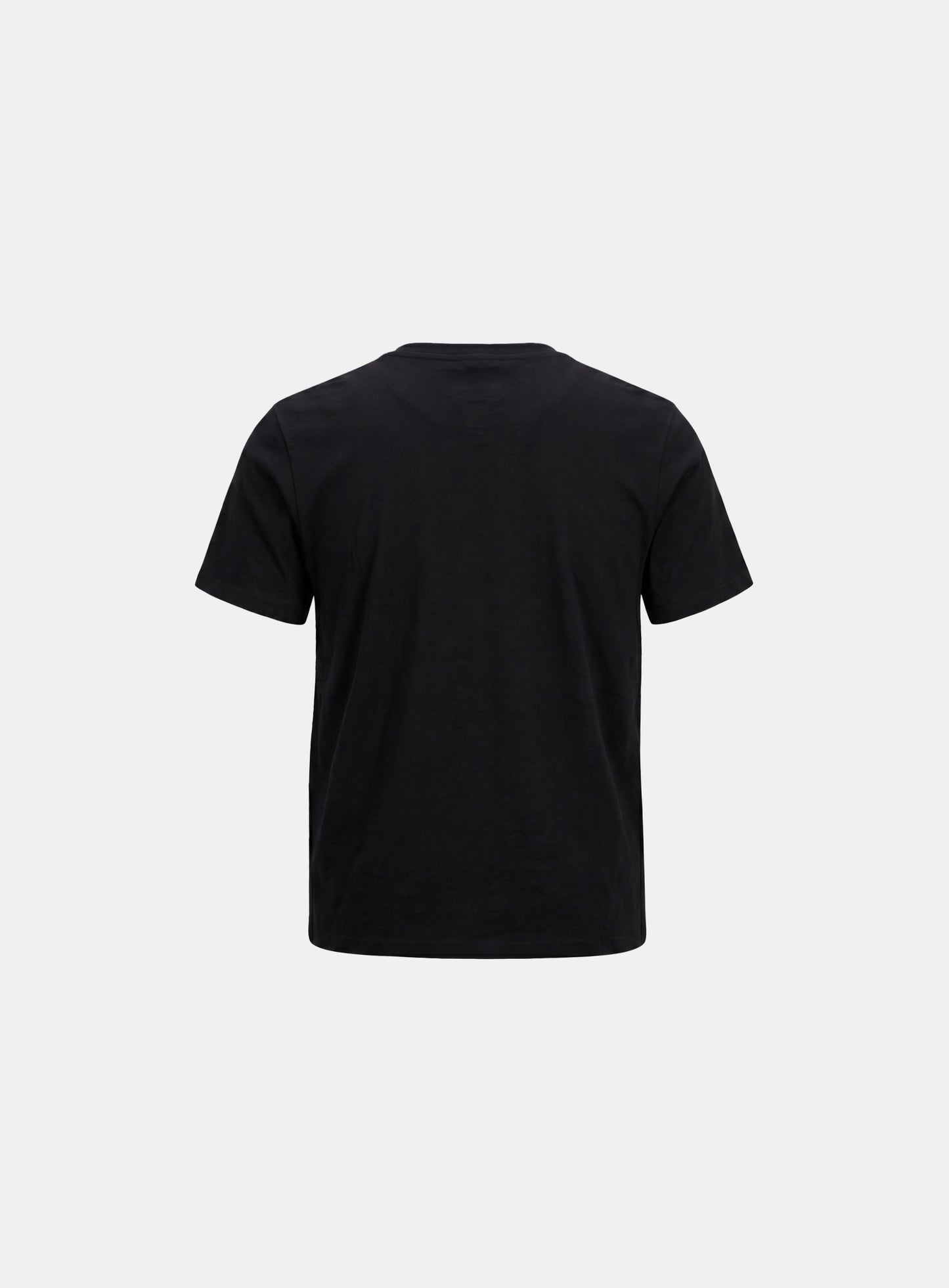 [w-tee26-170] Lion Crest Print 1/2 Henley T-Shirt - Black