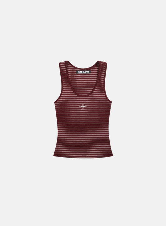 Beyond Soft Tank 3 - Stripe Wine
