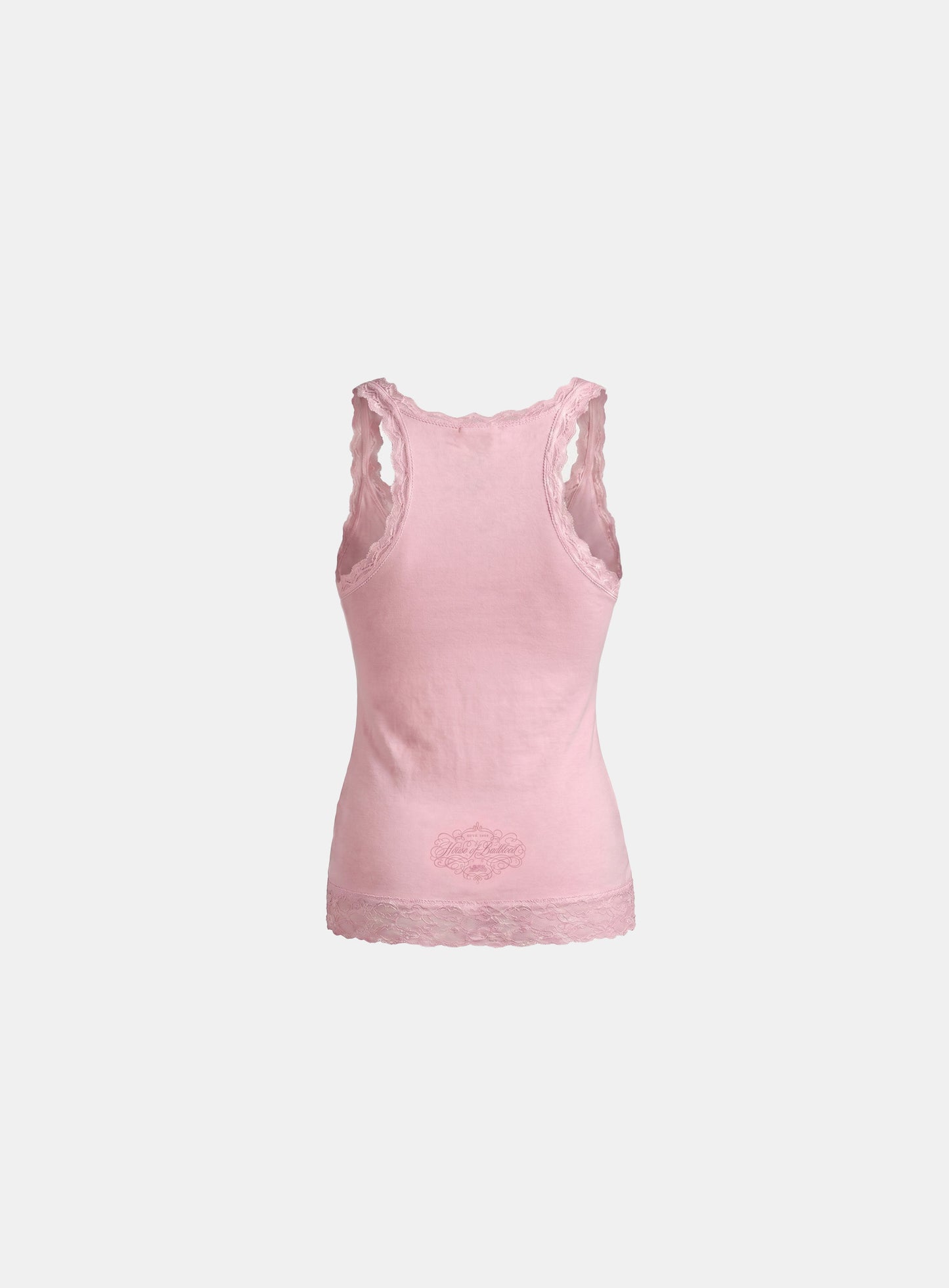 [w-tnk26-075] H.B.B. Lace Classic Tank - Pink