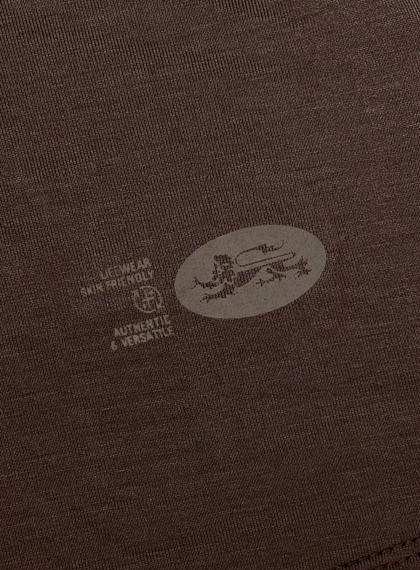[w-tee26-084] Everyday Crew Neck Long Sleeve T-Shirt - Brown