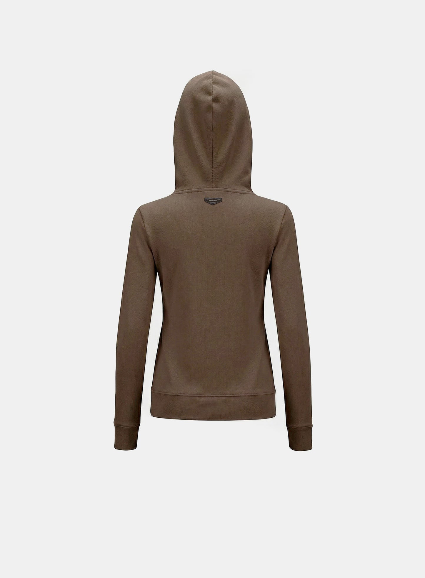 [w-hde26-007] BS Soft Terry Zip-Up Hoodie - Brown