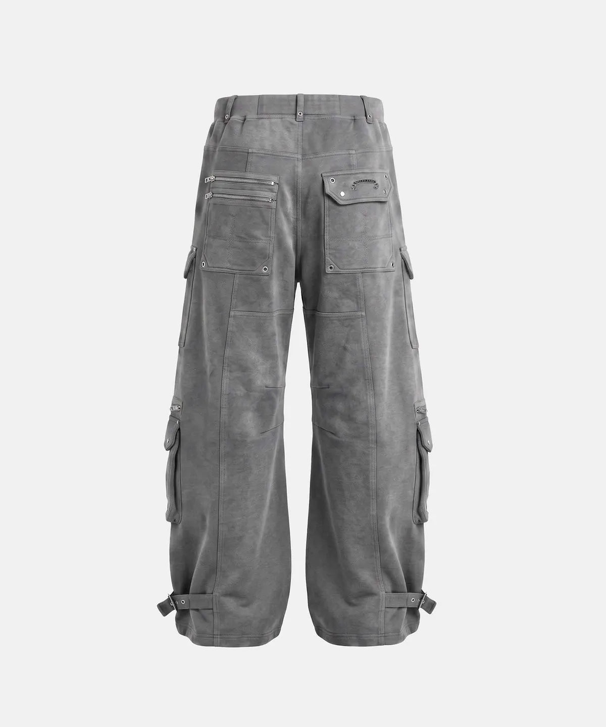 [w-pts26-135] Delta 2 Utility Loose Fit Curved Jogger - Grey