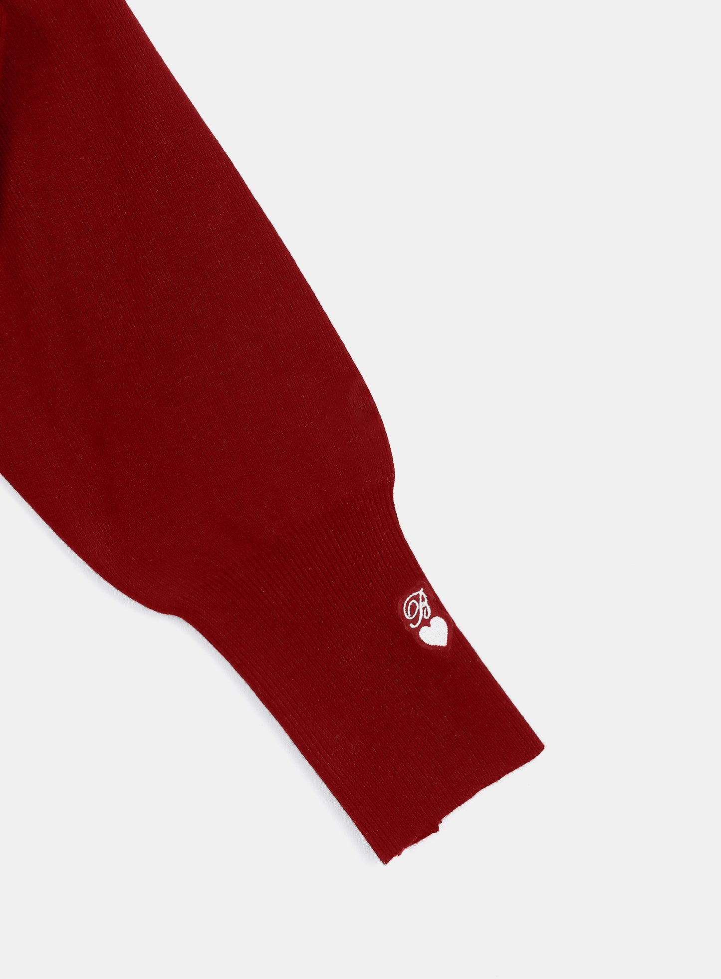 Pure Classic Button Up Round Cardigan - Red