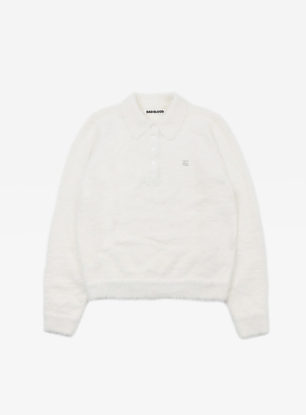 BS Mohair Polo Sweater - Cream