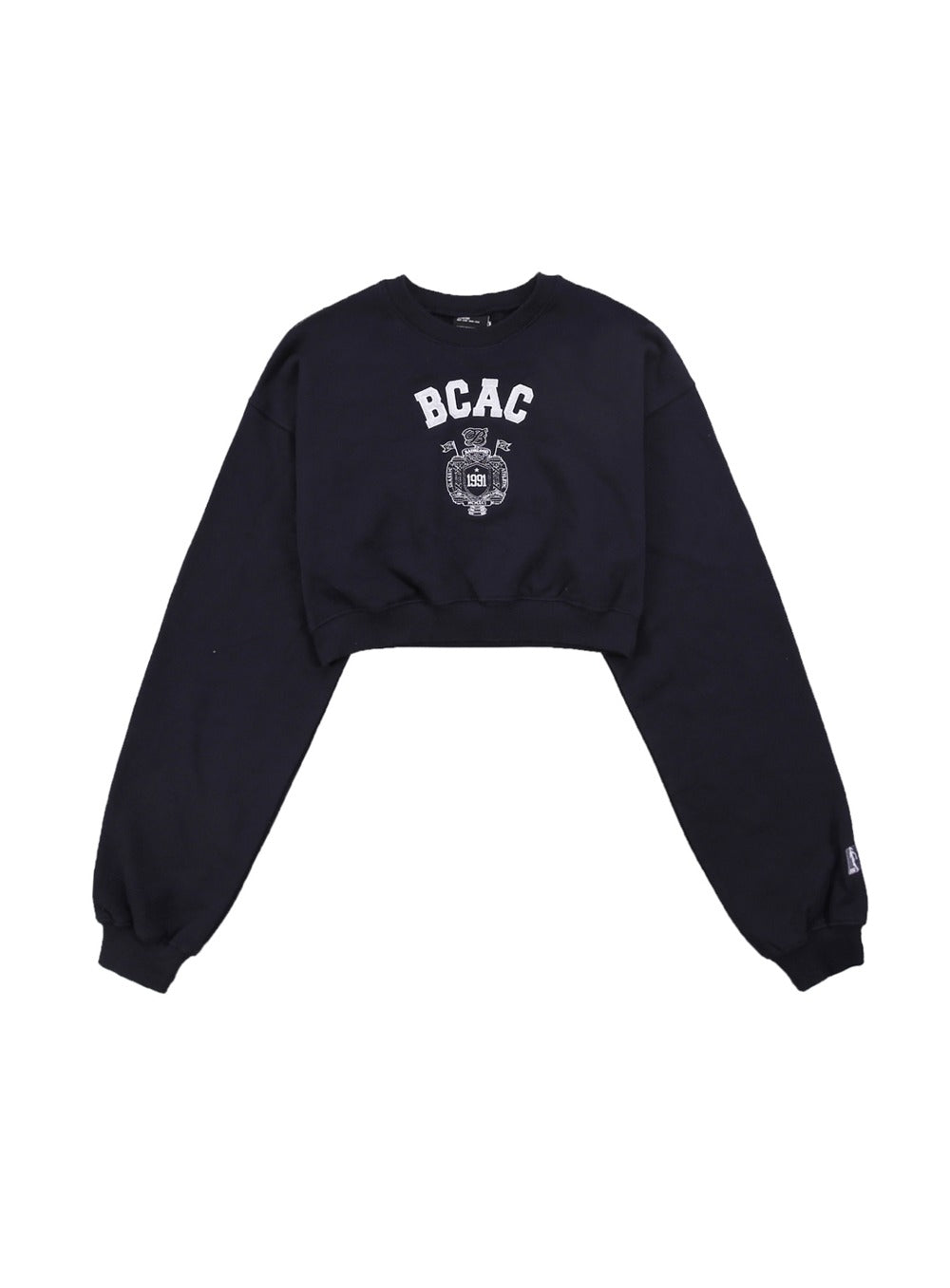 BCAC Emblem Heavyweight Crop Sweatshirt - Navy