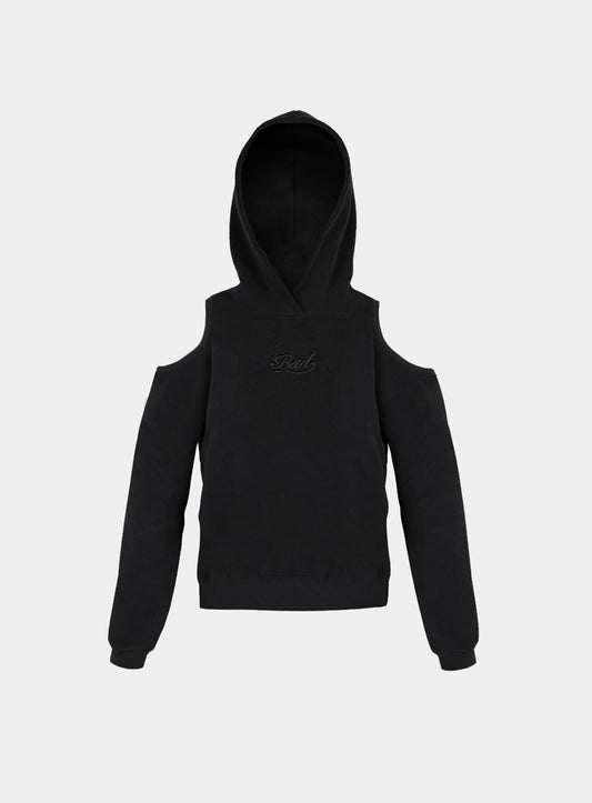 Beyond Soft Cutout Hoodie - Black