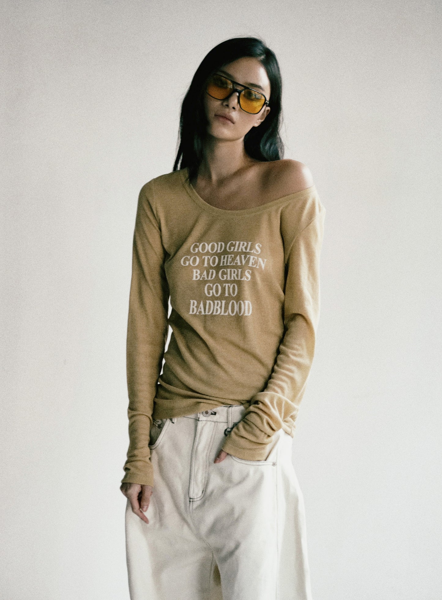 Bad Girls Loose Fit Top - Banana