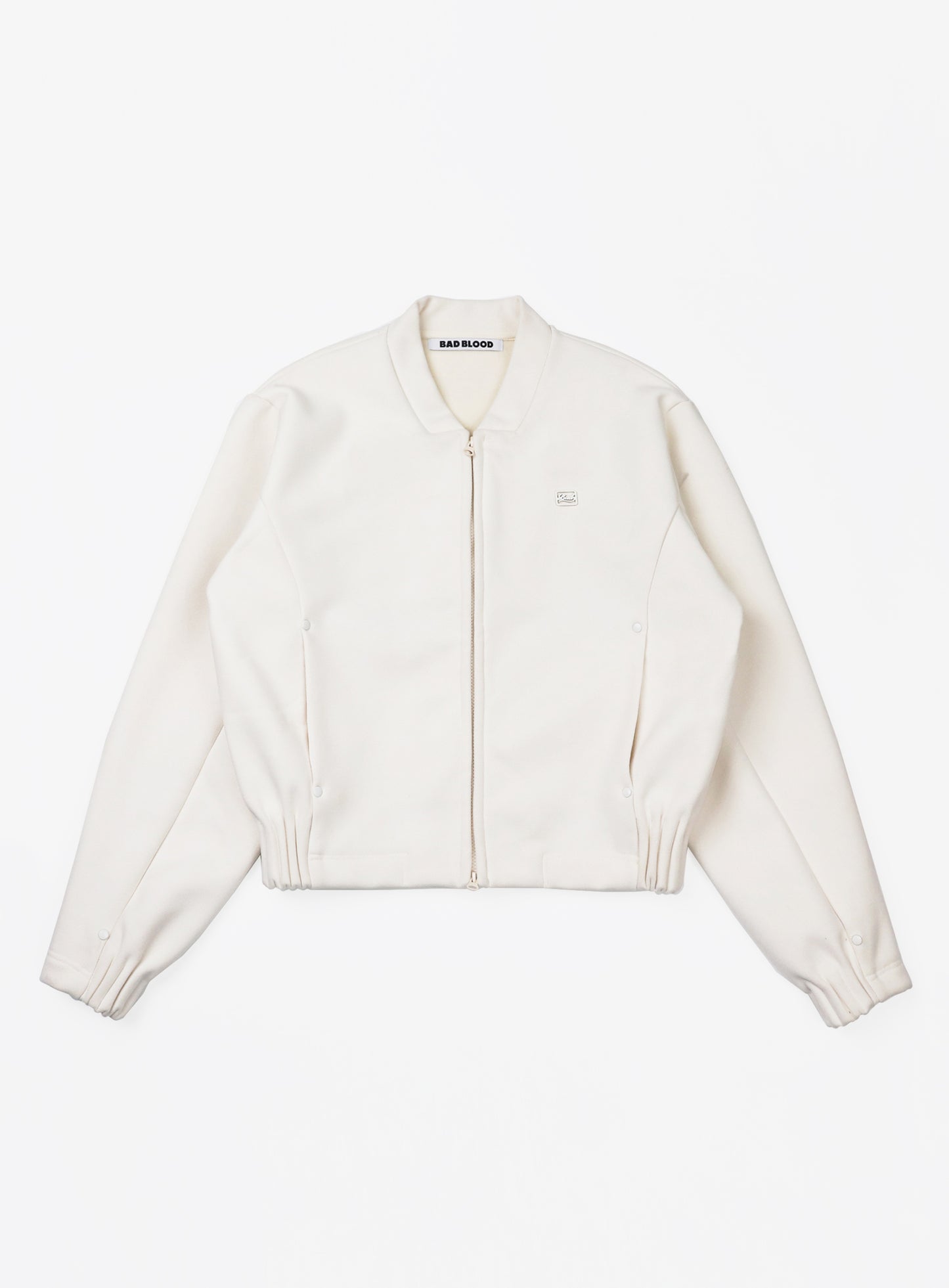 Beyond Cash Soft Zip-Up Jacket - Cream