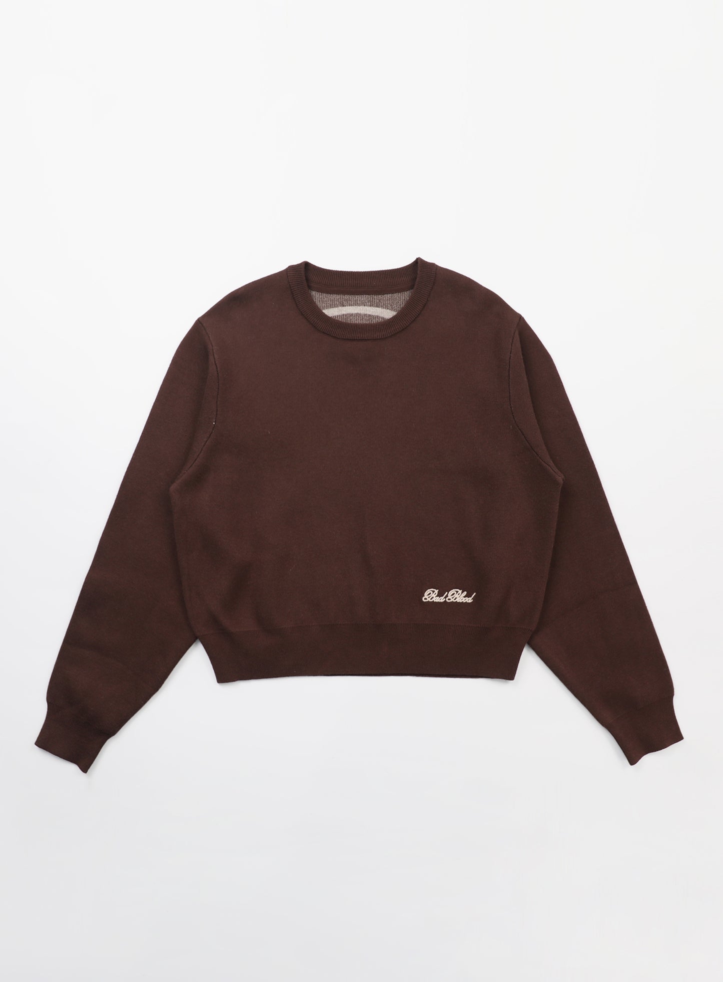 Classic Big Logo Crewneck Sweater - Brown
