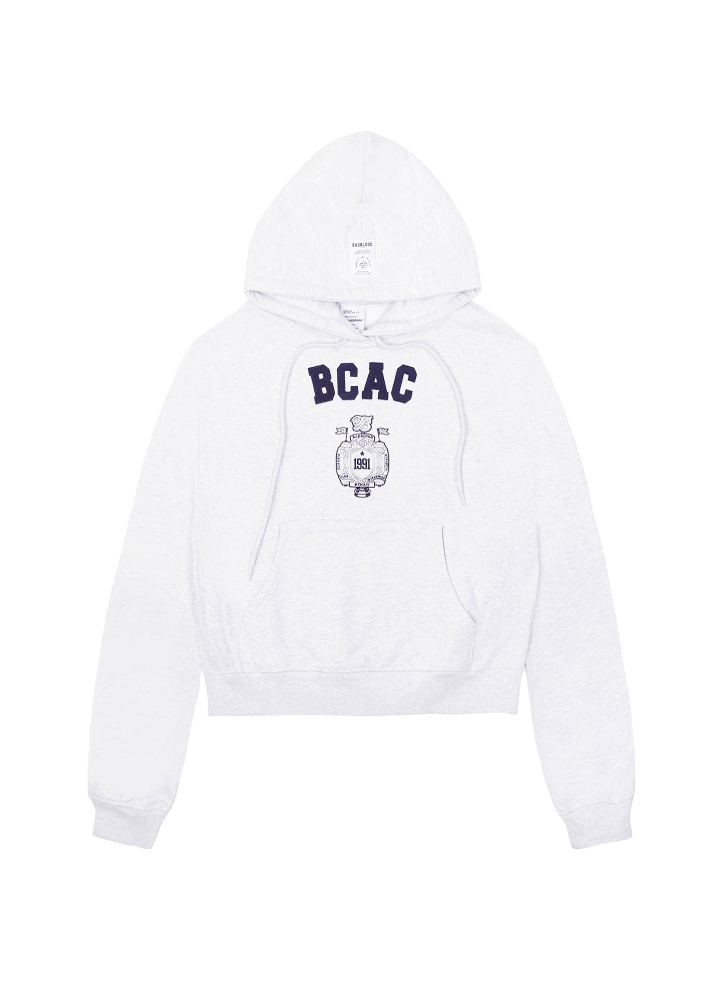 BCAC Emblem Heavyweight Hoodie - Ash Gray