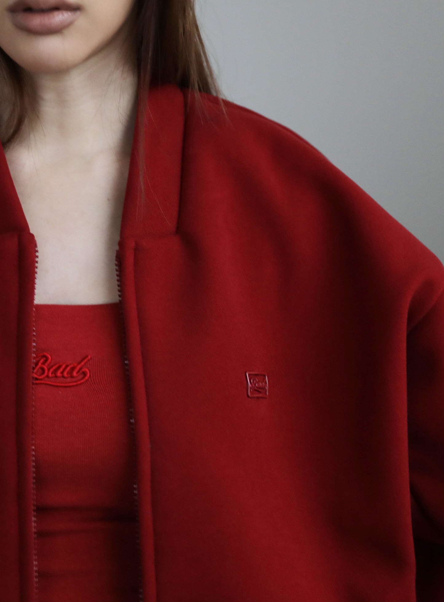 Beyond Cash Soft Zip-Up Jacket - Carmine