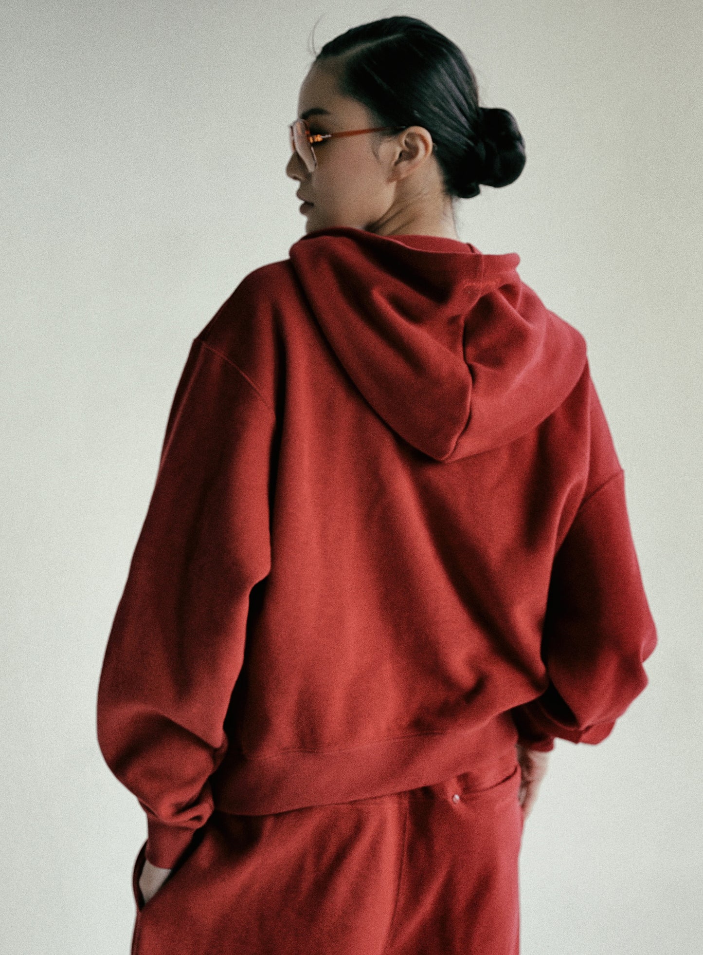 Beyond Soft Zip-Up Hoodie - Red