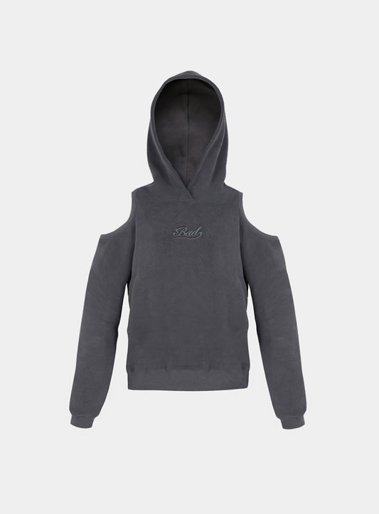 Beyond Soft Cutout Hoodie – Charcoal