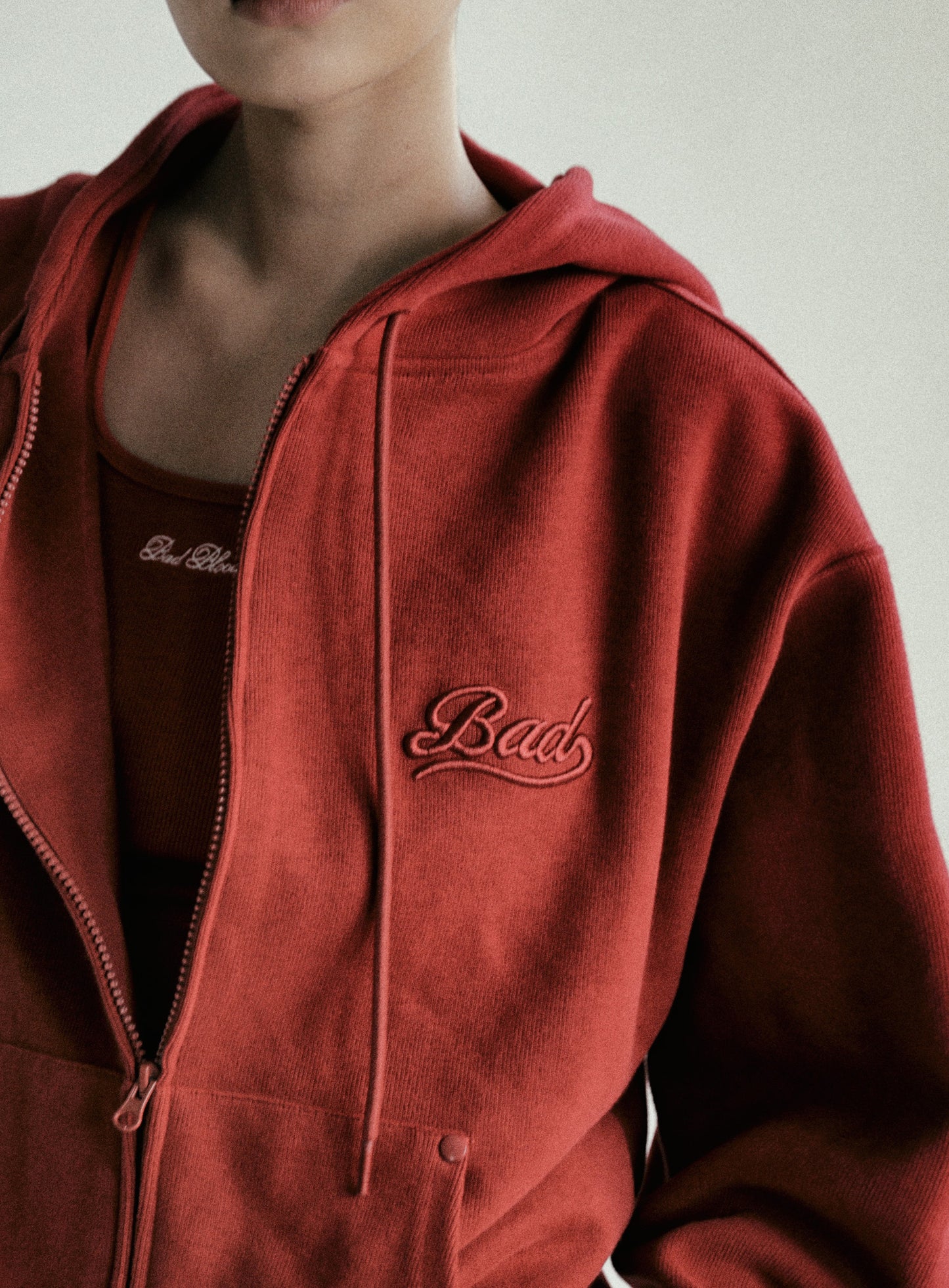 Beyond Soft Zip-Up Hoodie - Red