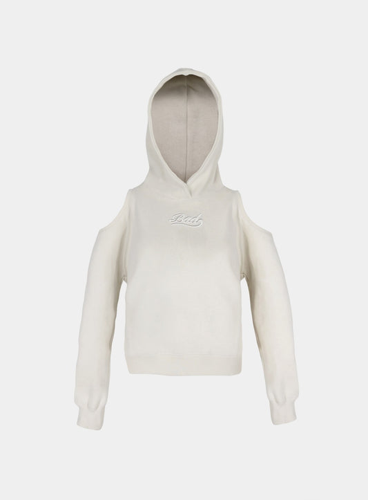 Beyond Soft Cutout Hoodie - Cream
