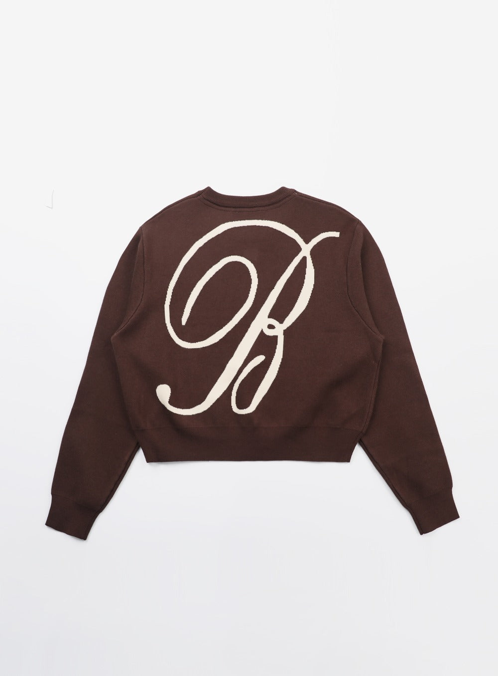 Classic Big Logo Crewneck Sweater - Brown
